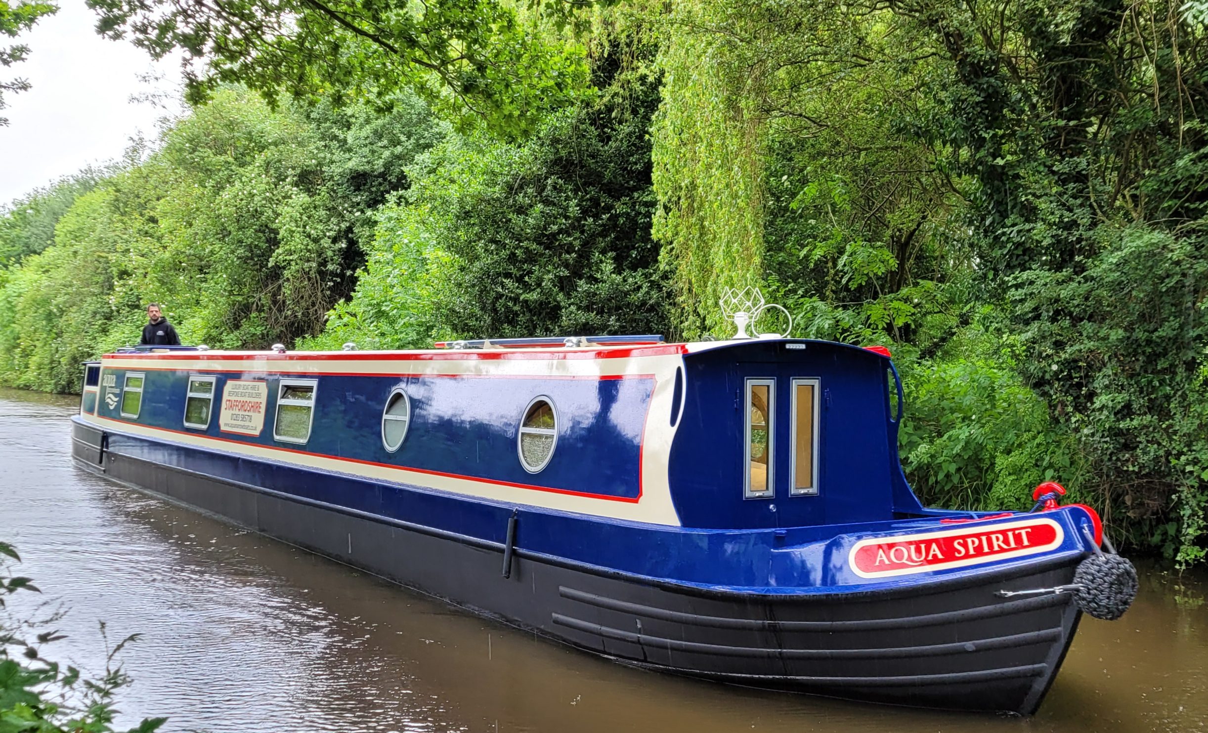 Narrowboat Aqua Spirit, on the water